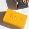 Yellow Soap Bar with "Wonder Valley" Embossed 