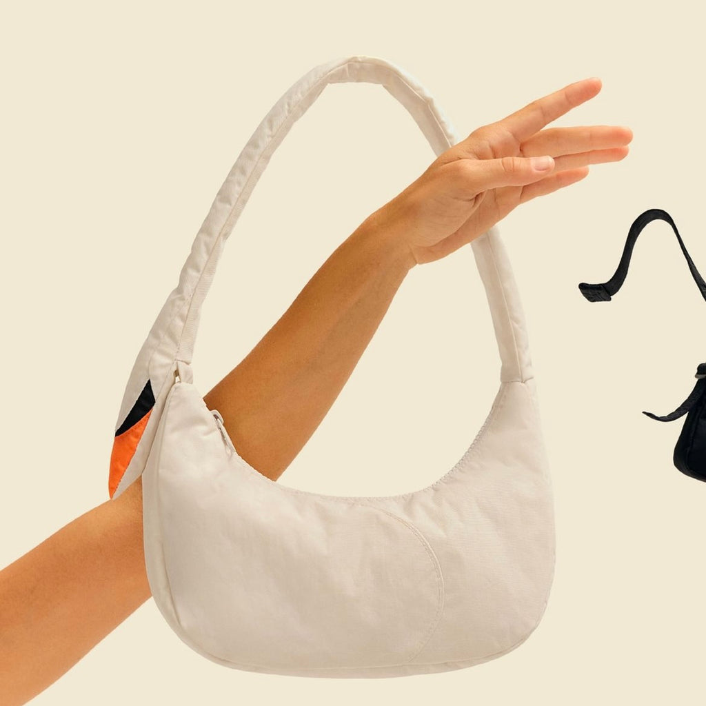 White Nylon Baggu Swan Bag at Golden Rule Gallery in Excelsior, Minnesota