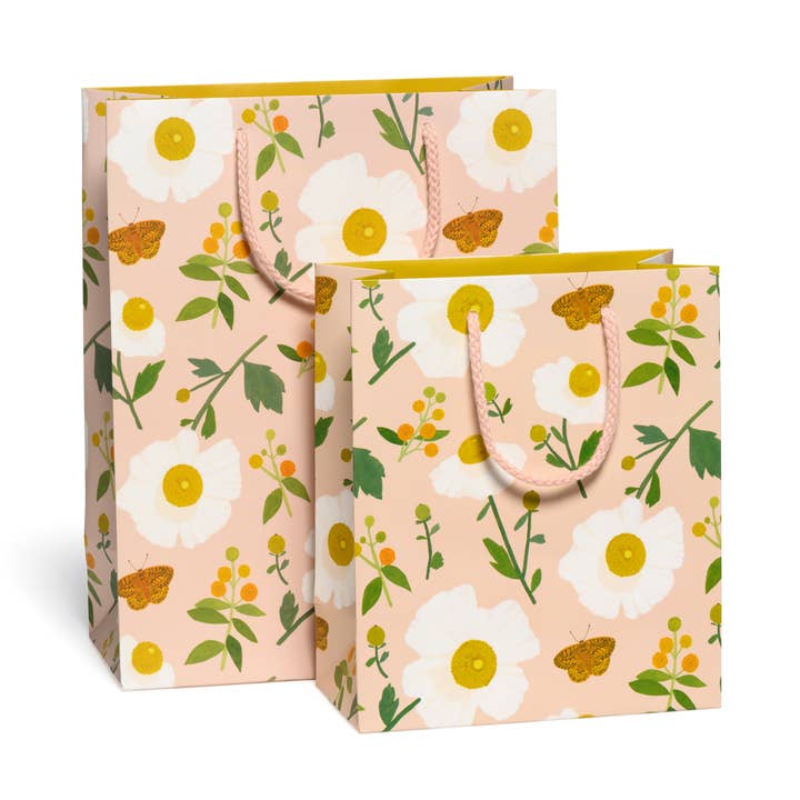 White Poppies Gift Bag at Golden Rule Gallery