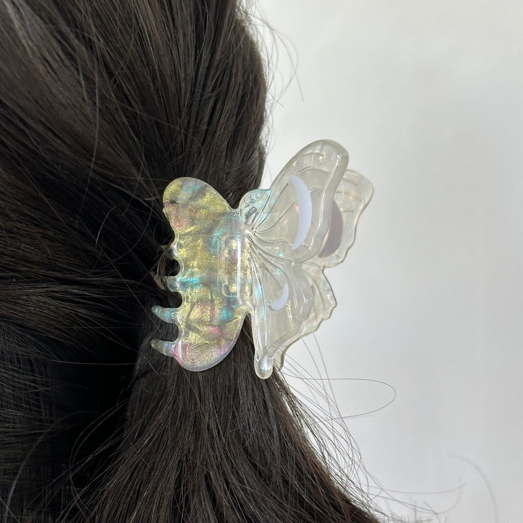 Butterfly Claw Clip in Hair 