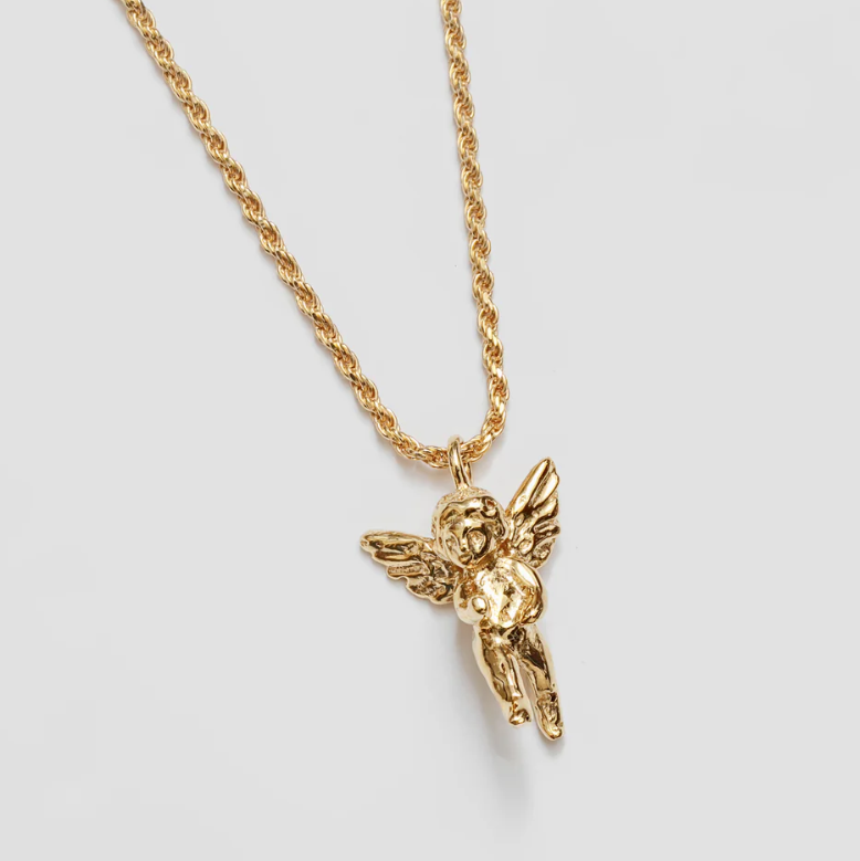 Wolf Circus Single Mini Cherub Angel Charm in Gold at Golden Rule Gallery in Excelsior, Minnesota