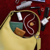 Yellow Leather Purse by Baggu at Golden Rule Gallery
