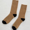 Cozy Camel Cashmere Tall Socks by Le Bon Shoppe at Golden Rule Gallery
