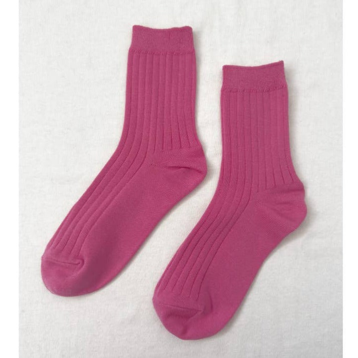 Bright Pink Her Socks by Le Bon Shoppe