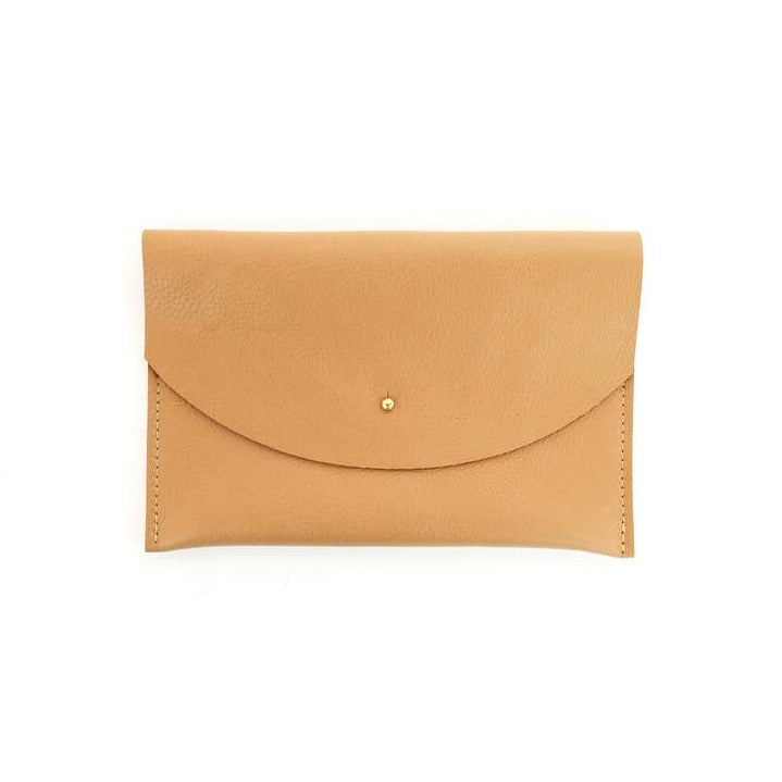 Primecut Tan Leather Envelope Pouch
