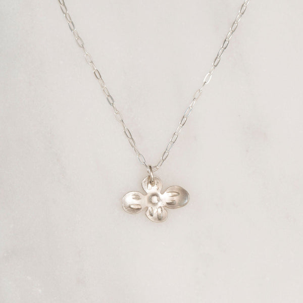 Dainty Sterling Silver Botanical Necklace