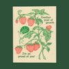 Snail and Strawberry Proud of You Card