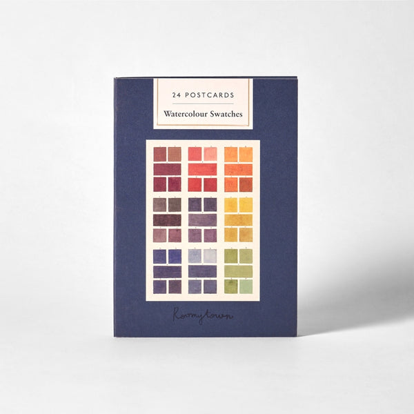 Watercolor Swatches Postcard Book