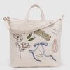 Baggu Horizontal Duck Bag With Embroidered Get Ready With Me Icons