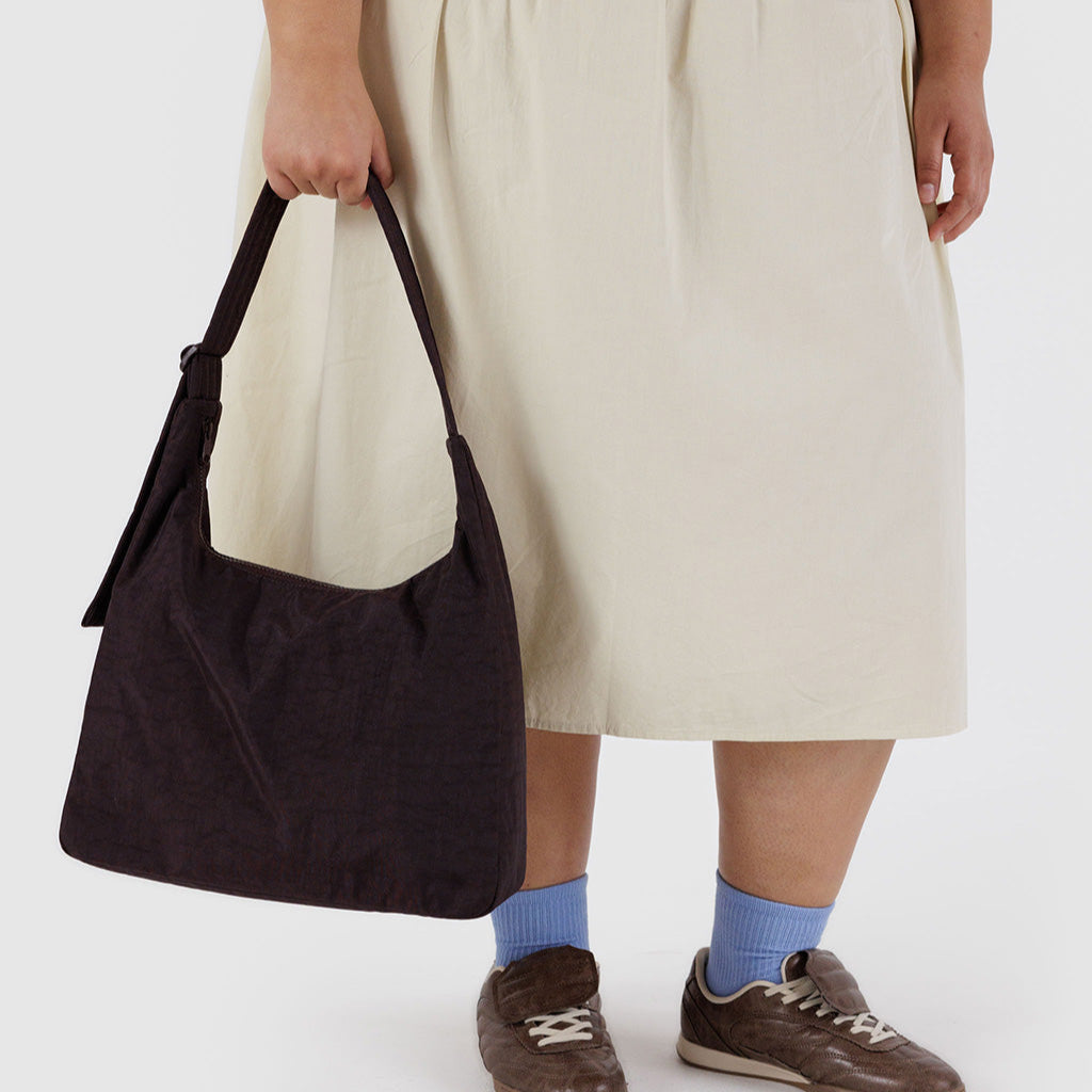 Chocolate Plum Baggu Nylon Shoulder Bag