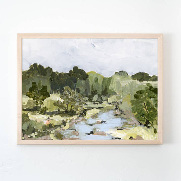 Countryside Creek Landscape Canvas Print