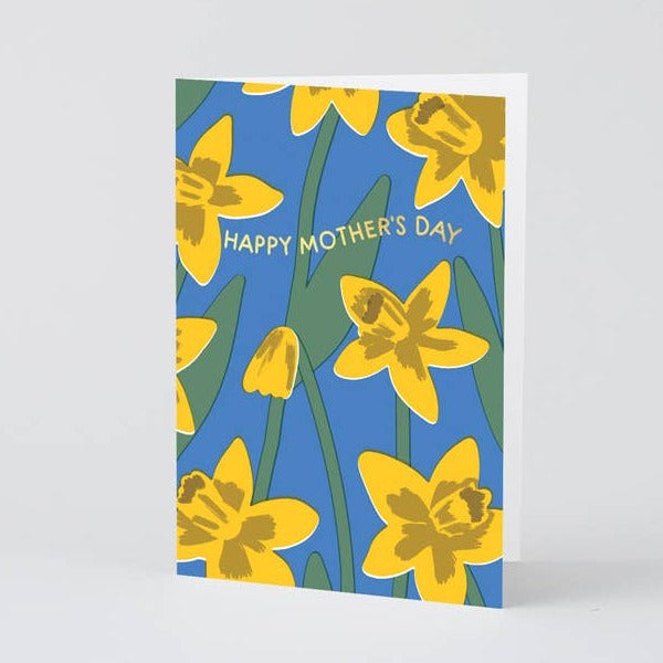 Daffodils "Happy Mother's Day" Gold Foil Greeting Card