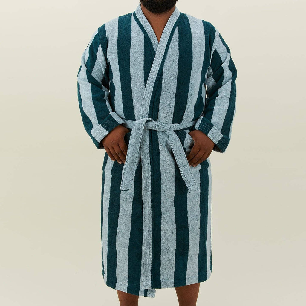 Blue Striped Robe at Golden Rule Gallery