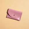 Pink Leather Card Holder