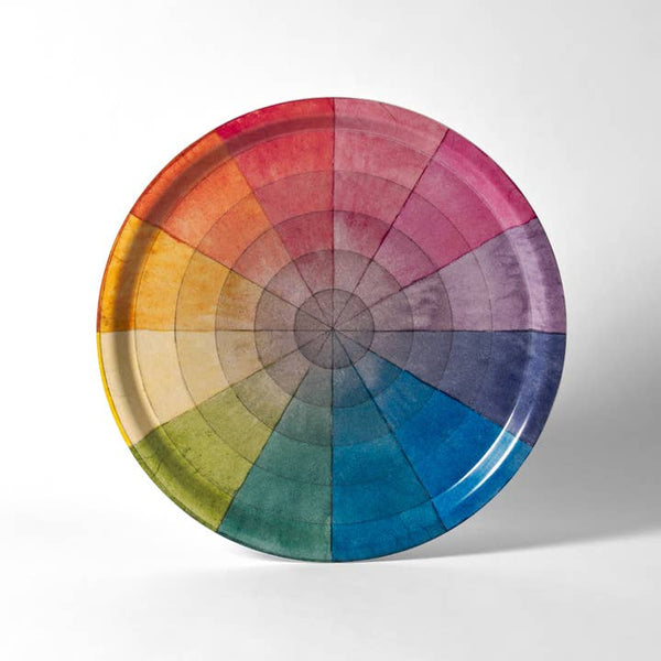 Color Wheel Birchwood Serving Tray