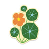 Orange Nasturtium Flower Sticker