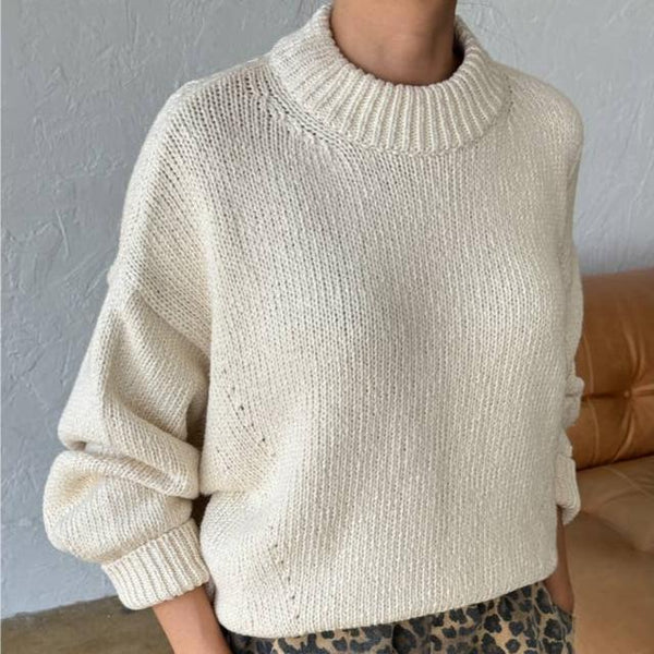 Zoe Cotton Sweater in Naturel