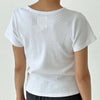 White Pointelle Tee Shirt at Golden Rule Gallery