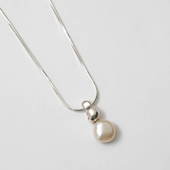 Sterling Silver Pearl Necklace