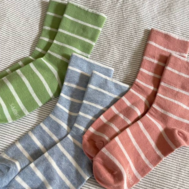 Pastel Striped Le Bon Shoppe Socks
