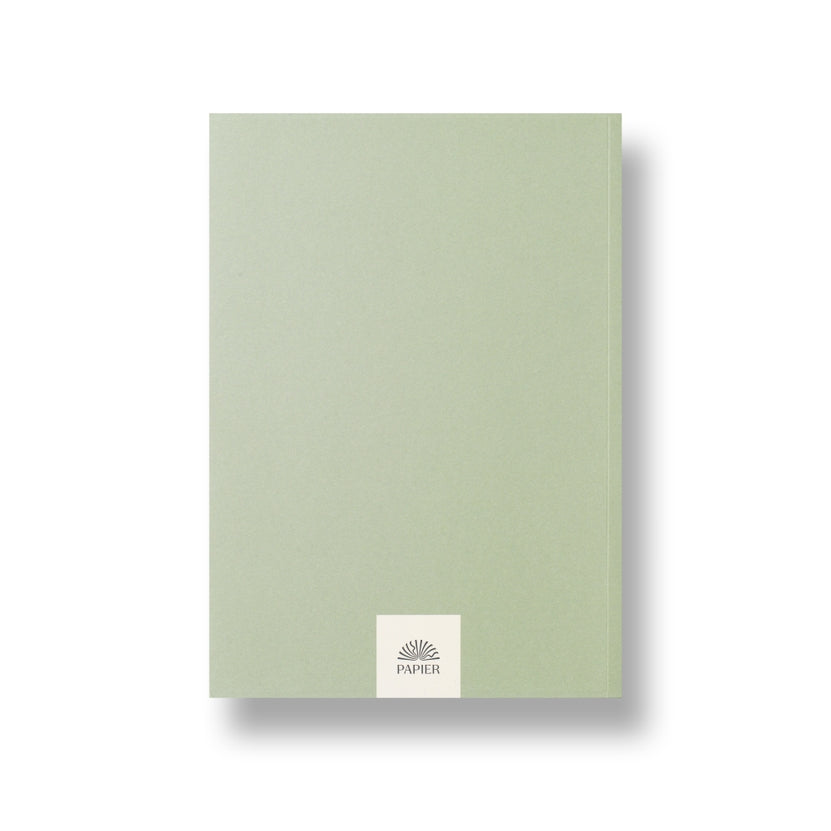 Green Papier Lined Notebook 