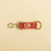 Red Fur Leather Keychain