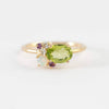 Gold Ring with Green Gemstone