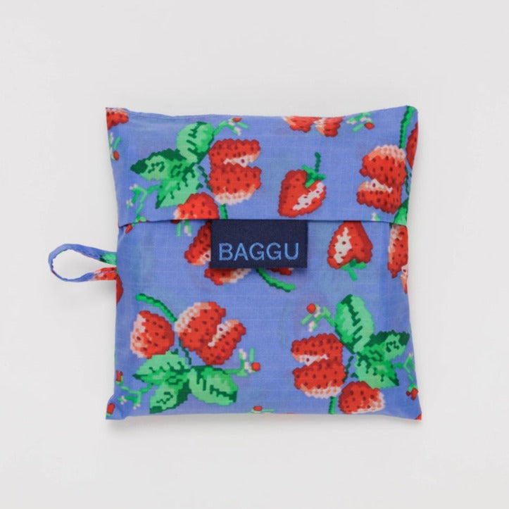 Wild Strawberries Standard Baggu Bag Folded