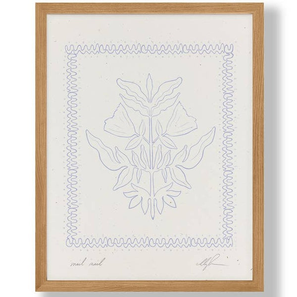 Snail Mail Floral Art Print