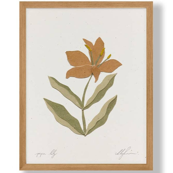 Paper Lily Art Print by Coco Shalom