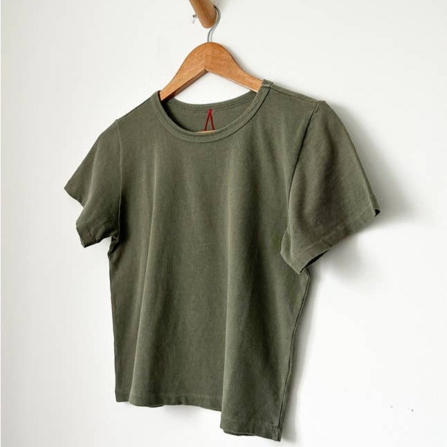 The Little Boy Tee Shirt in Army Green