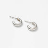 Small Abbie Hoops in Sterling Silver