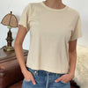 The Little Boy Tee By Le Bon Shoppe in the Color Bone