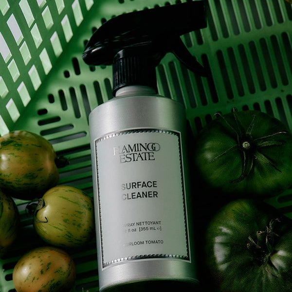 Flamingo Estate surface cleaner in heriloom tomato scent