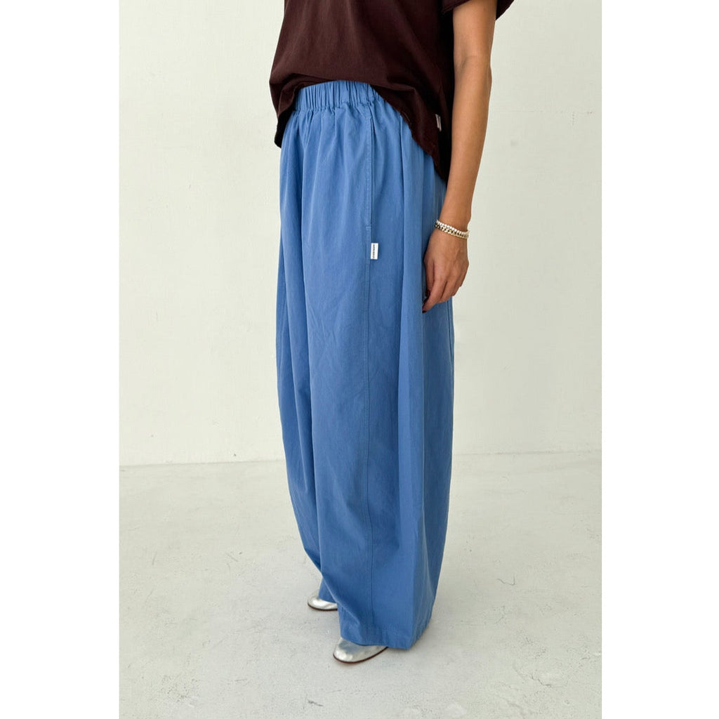 Parachute Flowy Pants in Slate Blue by Le Bon Shoppe