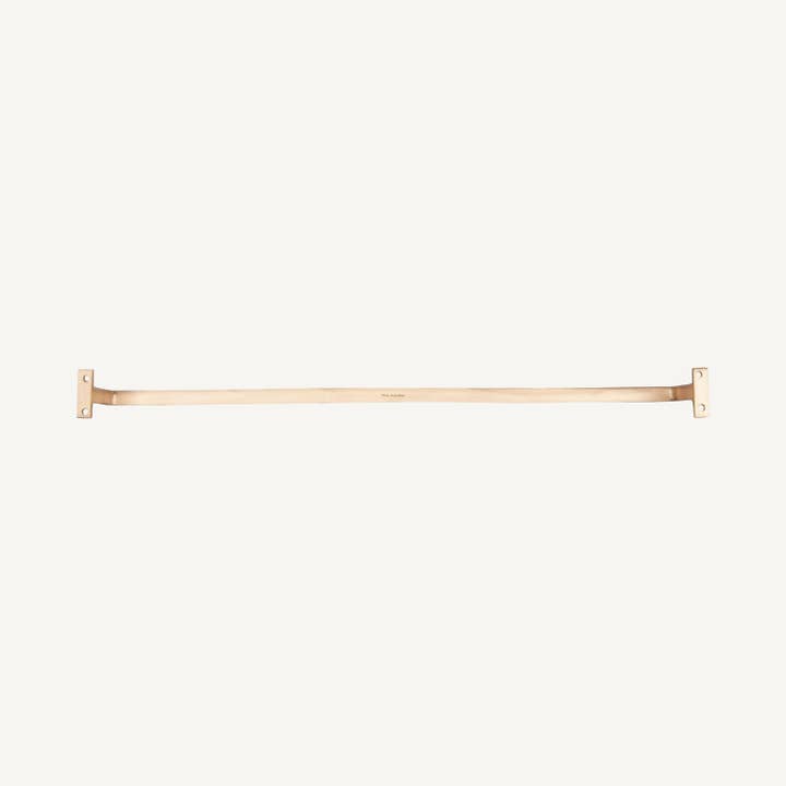 Civil Alchemy Minimal Gold Tone Brass Towel Bar Rack