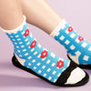 Bloem Crew Socks in Aqua