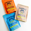 Three Flavors of Haru Matcha Oat Milk Lattes