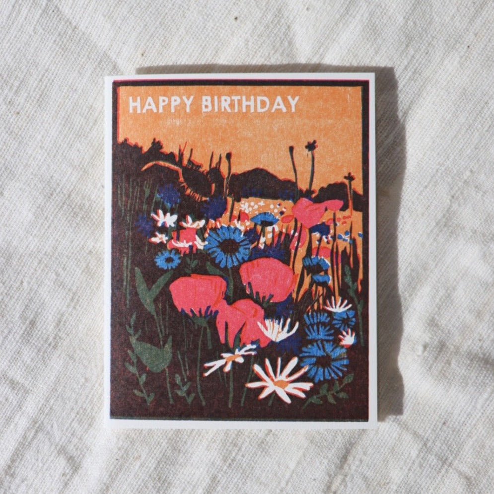 Multicolor birthday card