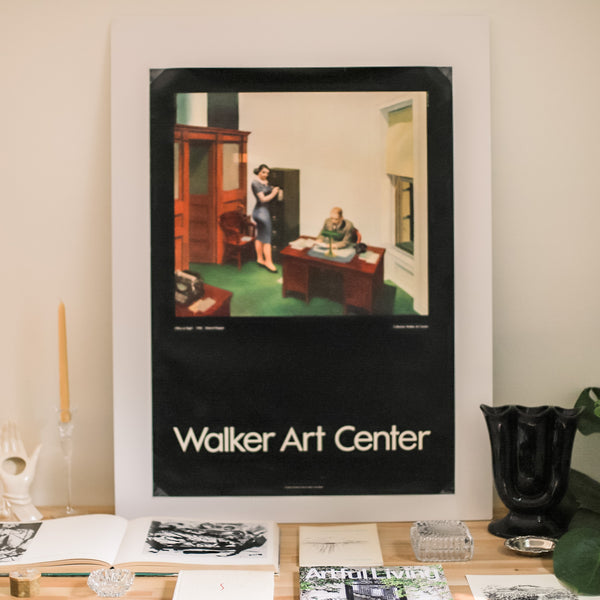 Vintage Edward Hopper Office at Night Exhibition Poster
