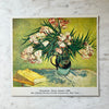 Van Gogh's "Oleanders" Painting as a mini print from 1963 available at Golden Rule Gallery in Excelsior, Minnesota.
