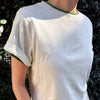 Layered noel cotton tee shirts on model
