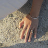Organic shaped stacking rings by moneh brisel on model