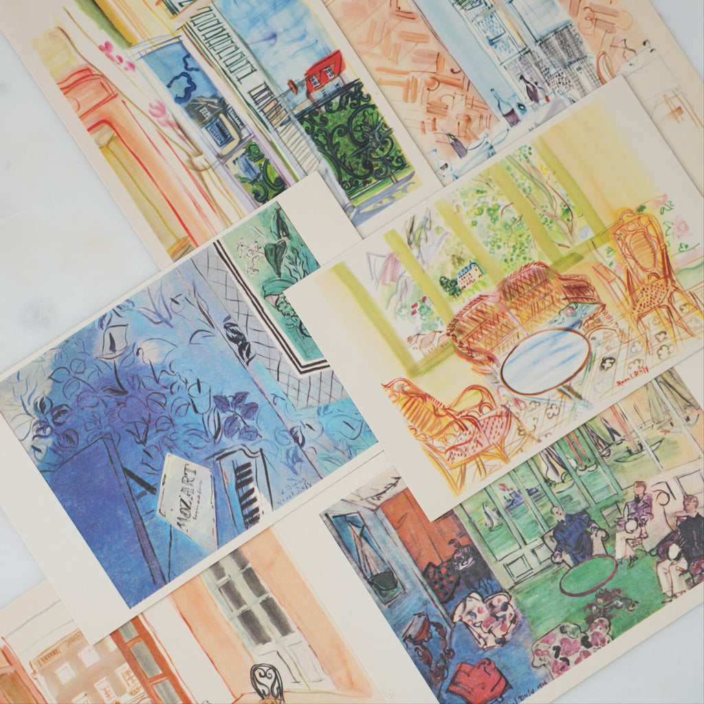 Collection of Mini Dufy Art Prints of Interiors
