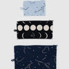 Moon and Stars Baggu Flat Pouch Set