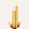 Thin Beeswax Dinner Taper Candles Set of 2