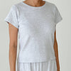 Pointelle Babe Tee in Icy Grey at Golden Rule Gallery