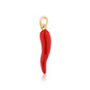 Red Italian Horn Charm for Necklaces