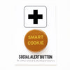 Pinkback Social Alert Button that says "SMART COOKIE"
