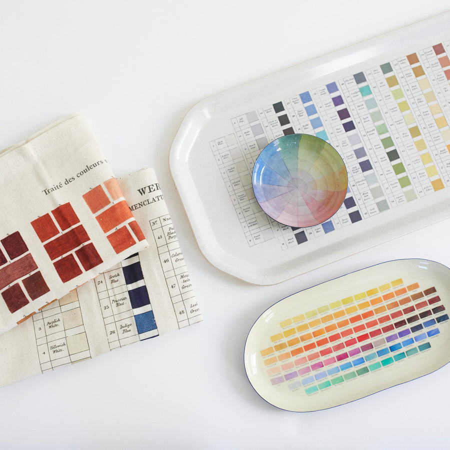 French Color Swatches Tea Towel 